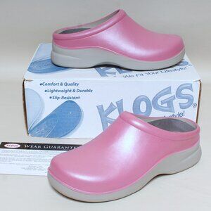 Womens Klogs Footwear Dusty Size 8 Medium Strawberry Non Slip Work Shoes